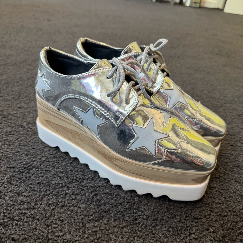 Silver Platform Shoes